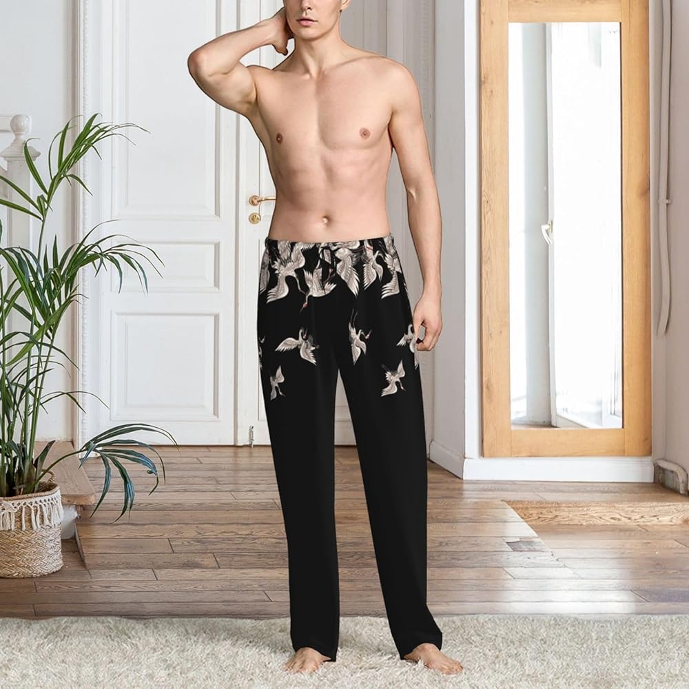 パンツ PHEENY print typewriter pajamas pants Vosery Mens Pajama Pants Bottoms With Pockets- Dachshund Dog